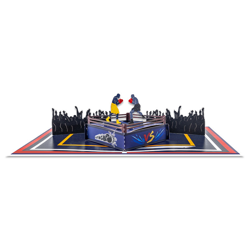 Fight & Fury 3D Pop Up Boxing Greeting Card - Birthday Anniversary Holidays Event