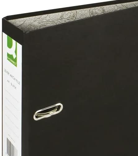 Pack of 10 A4 Paperbacked Black Lever Arch Files