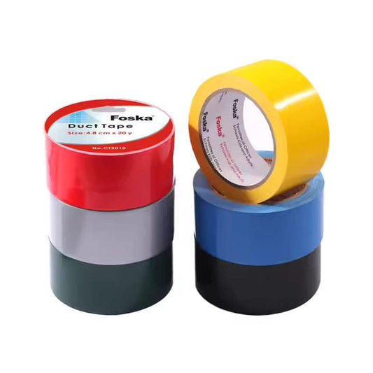 Single Adhesive Colorful Rubber Sticky Durable Duct Tape 4.8cm x 20y
