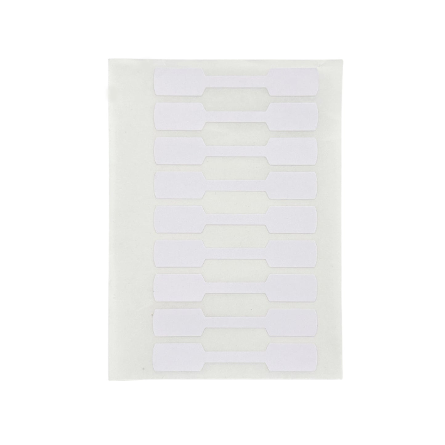 Pack of 90 White Jewellery Labels 10x60mm