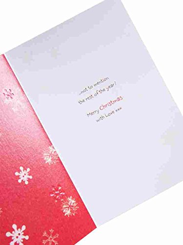 Lots Of Woof Lovely Nanny Knitting Christmas Greeting Card 