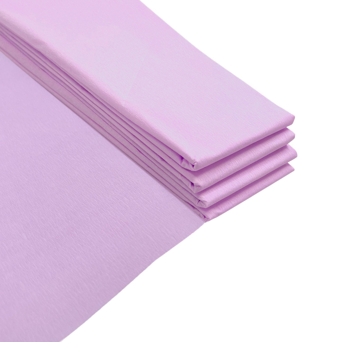 Pack of 5 Light Purple Crepe Paper Sheets 50cm x 2m 17GSM 35% Stretch Craft Paper