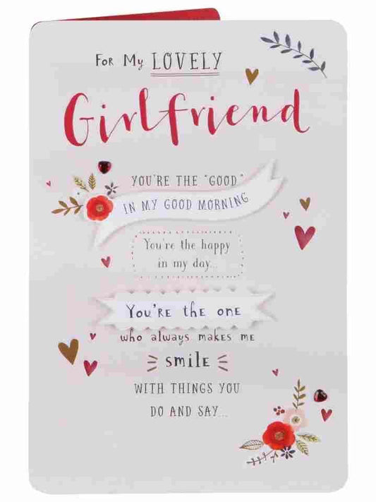 Lovely Girlfriend The Happy In My Day Valentine's Day Card