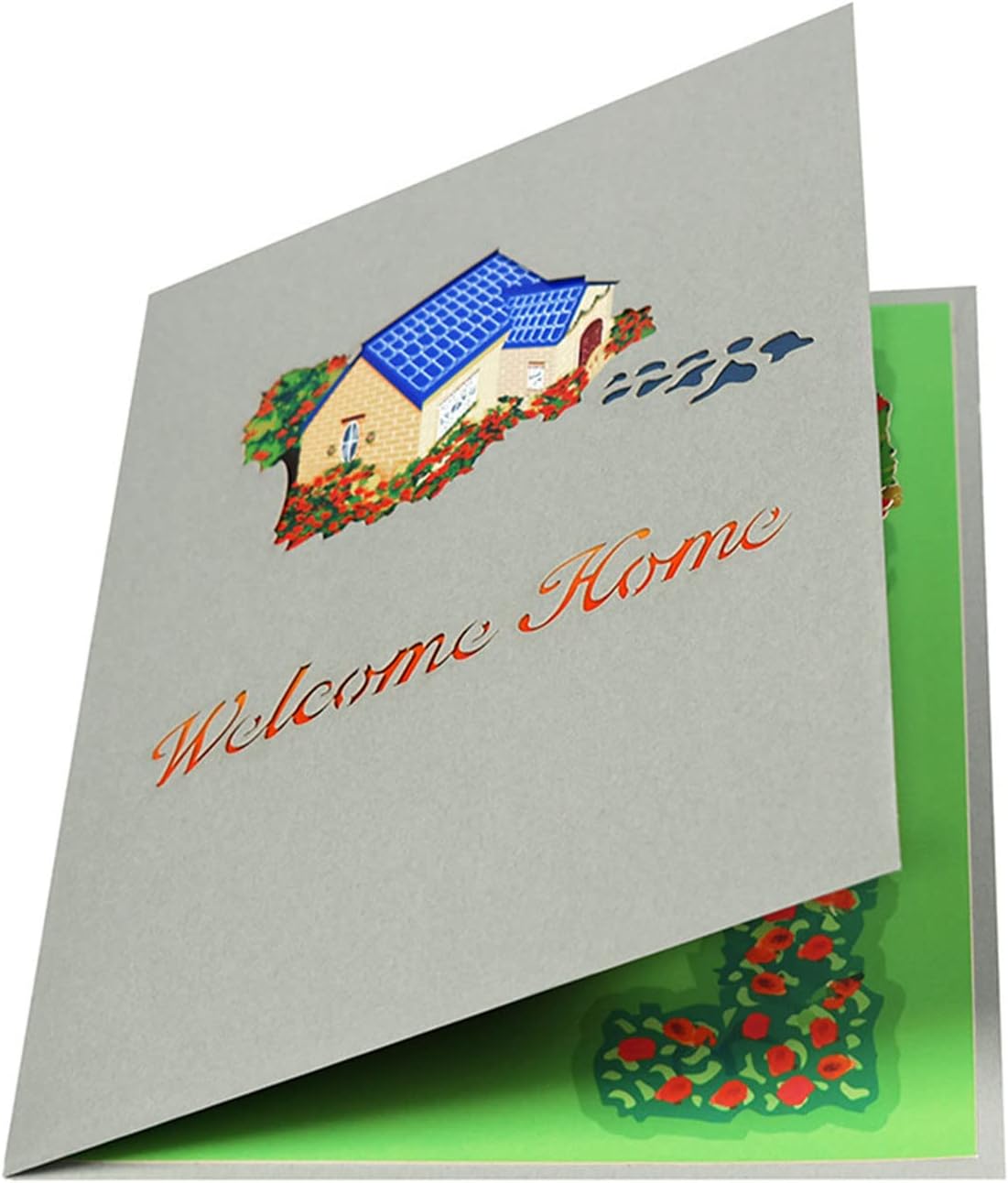 House and Garden 3D Pop Up Greeting Card for New Home or Housewarming