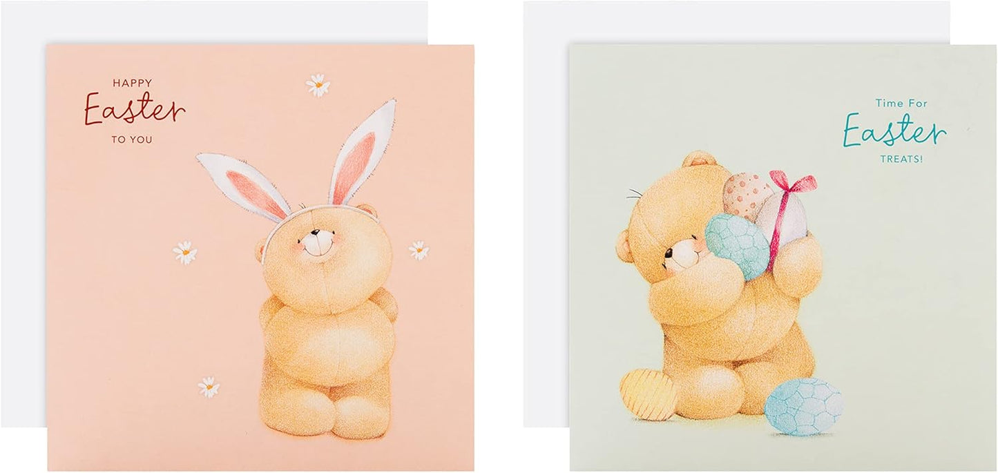 'Forever Friends' in 2 Designs Pack Of 10 Charity Easter Cards