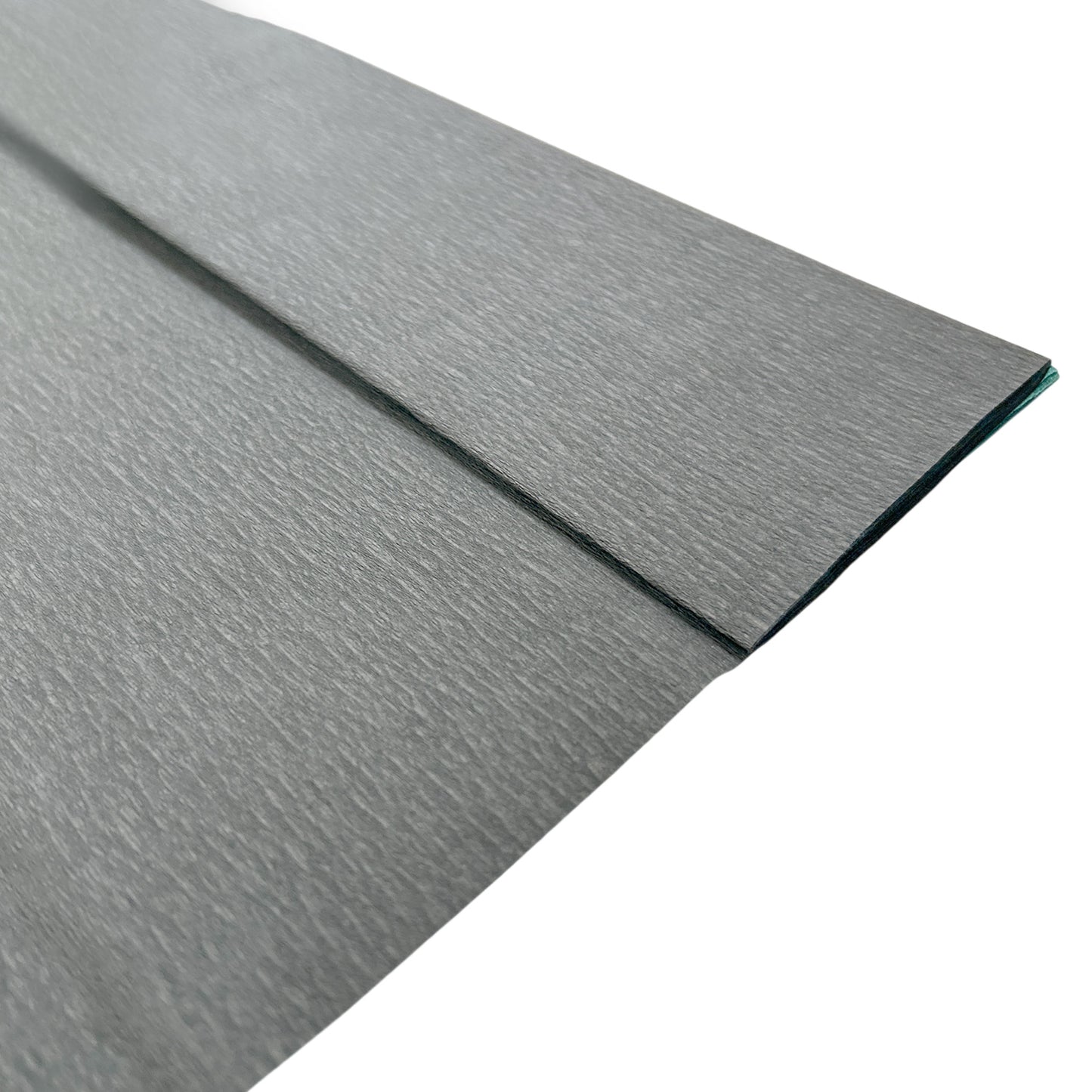 Grey Crepe Paper Sheet 50cm x 2m 17GSM 35% Stretch Craft Paper