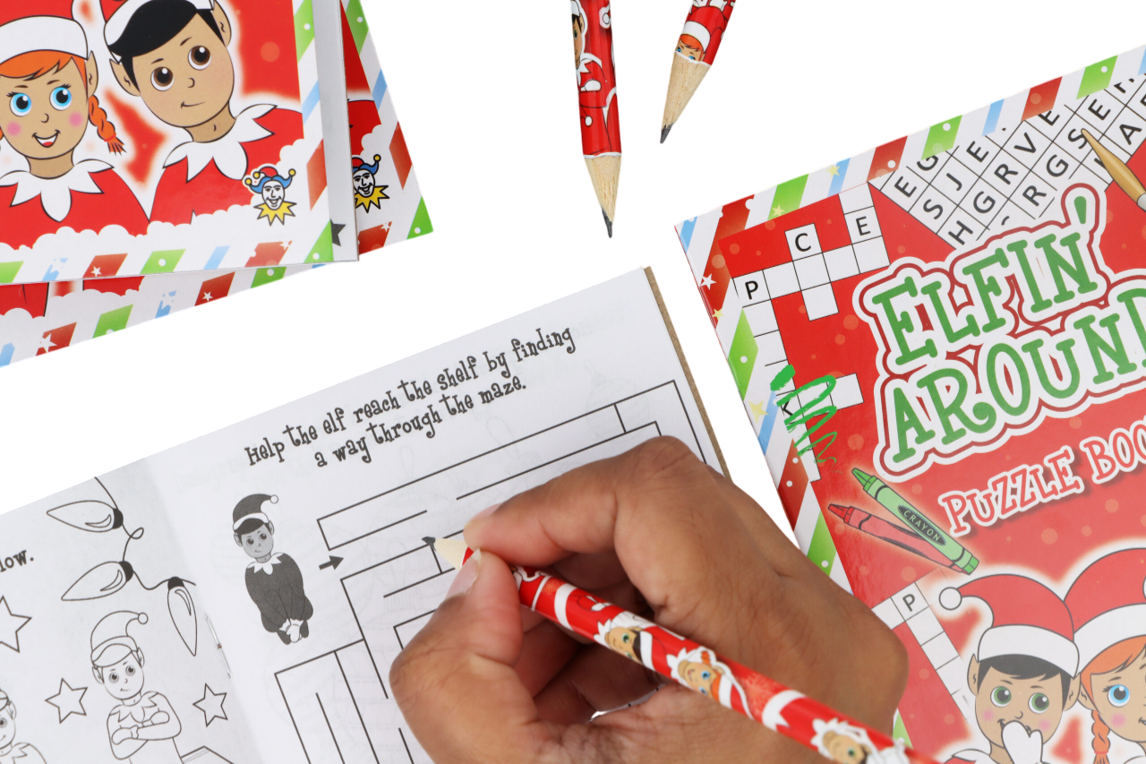 Mini Elfin Around Puzzle Book