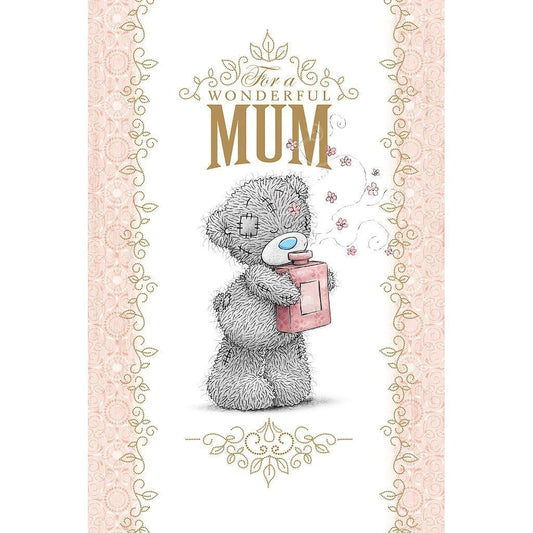 Wonderful Mum Bear & Perfume Design Mother's Day Card