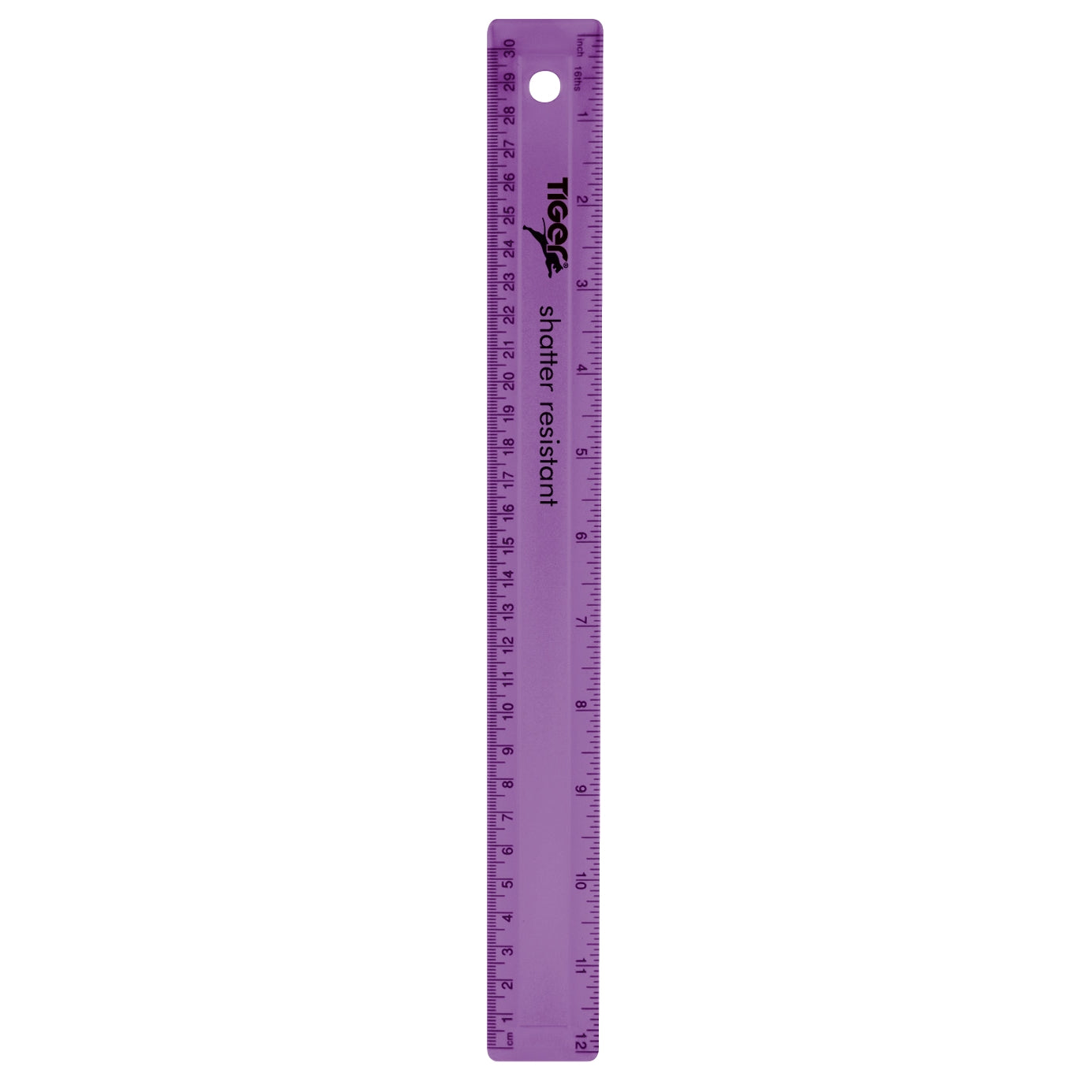 30cm Shatter Resistant Ruler Assorted Colours
