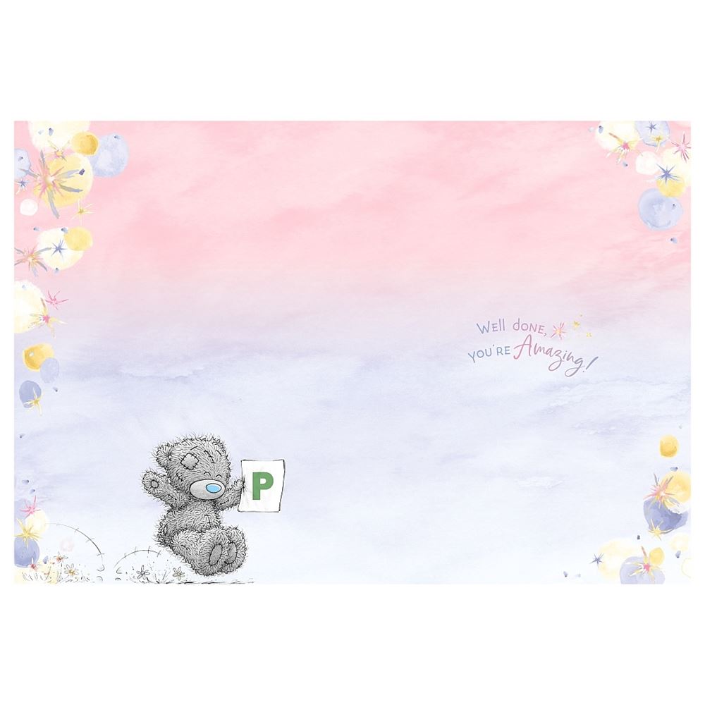 Bear With L Plate Driving Test Congratulations Card