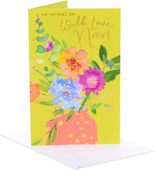 Mixed Flowers Design For Nan Mother's Day Card