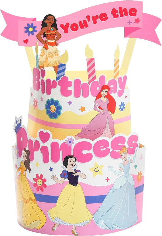 Disney Princess Cake Design Pop Up Birthday Card
