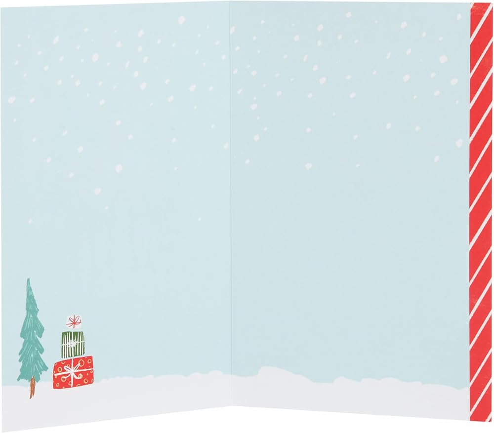 Group of Penguins Holding Santa Up Grandad Christmas Card