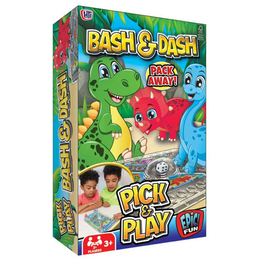 Epic Fun Dino Bash And Dash Pick and Play Game