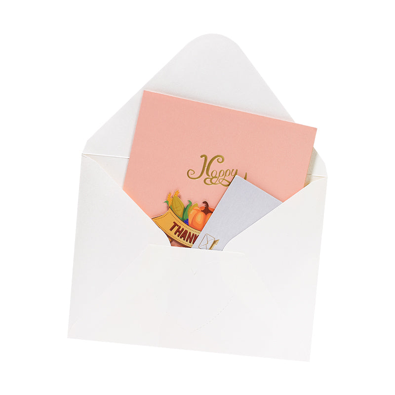 Turkey in Farm Happy Thanksgiving 3D Pop Up Greeting Card