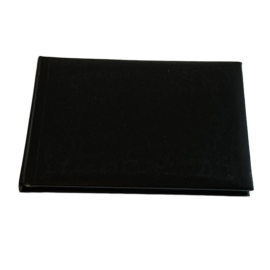 Plain Cover Black Autograph Book by Janrax - Signature End of Term School Leavers