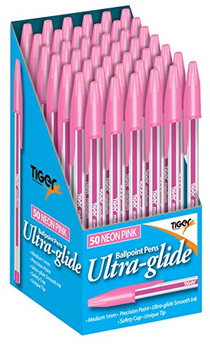 Box of 50 Ultra Glide Pink Ballpoint Pens