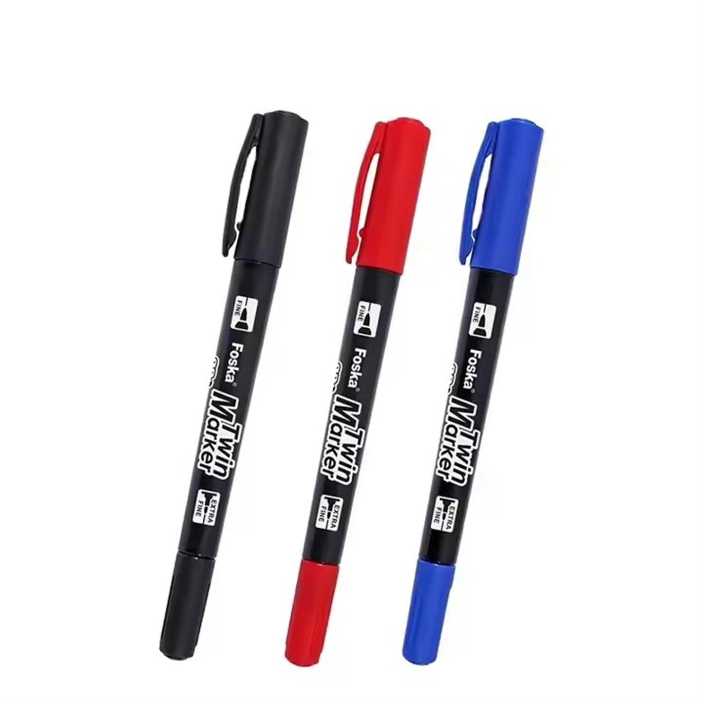Pack of 3 Twin CD Permanent Marker Pens