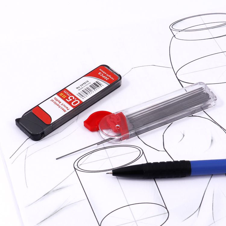 8 Sets of 0.5mm Metal Mechanical Pencil and HB Lead Refills – Balanced Grip, Smooth & Precise Writing, Random Colour