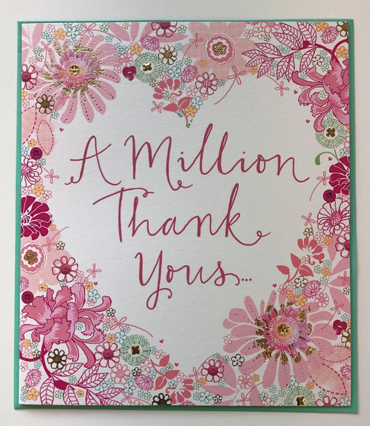 A Million Thank Yous Happy Mother's Day Card