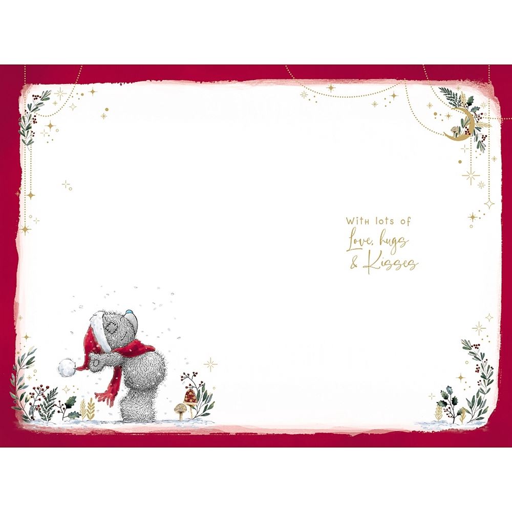 Bear Holding Reindeer Mummy Christmas Card
