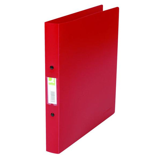 Q-Connect 25mm 2 Ring Binder Polypropylene A4 Red (Pack of 10)