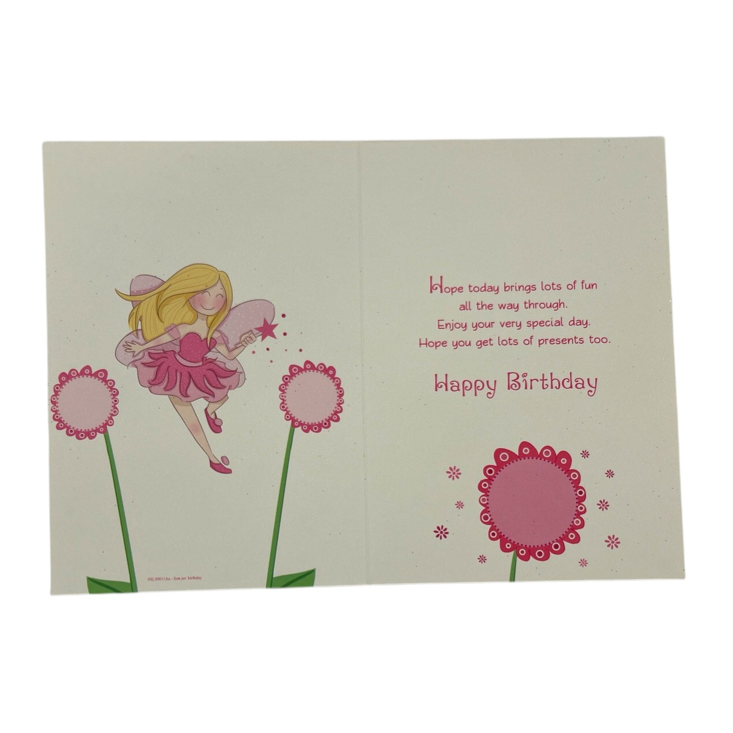 To Cousin Juvenile Fairy & Flower Design Birthday Card