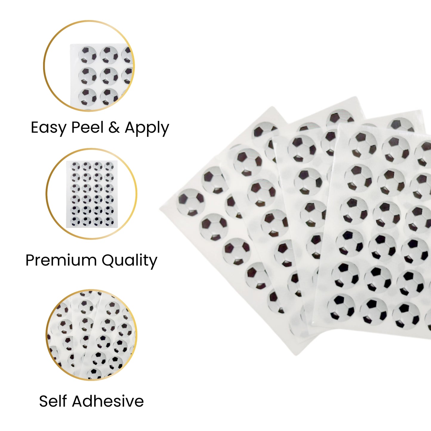 Pack of 96 Football 16mm Self-Adhesive Labels