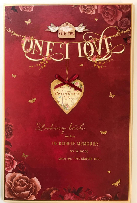 For the One I Love Valentine's Day Lovely Verse Card