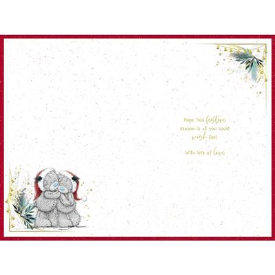 Bears Hugging With Hats Aunt And Uncle Christmas Card