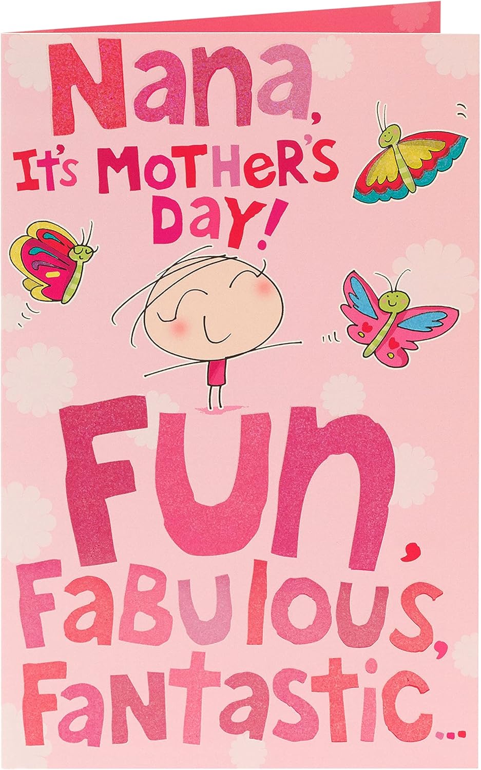 Bright Cartoon Design Nana Mother's Day Card