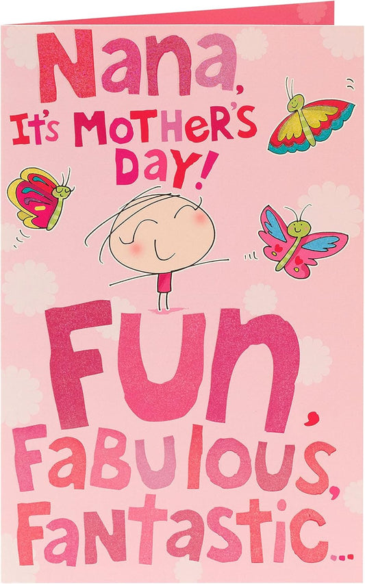 Bright Cartoon Design Nana Mother's Day Card