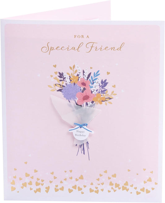 Bouquet Design Special Friend Birthday Card