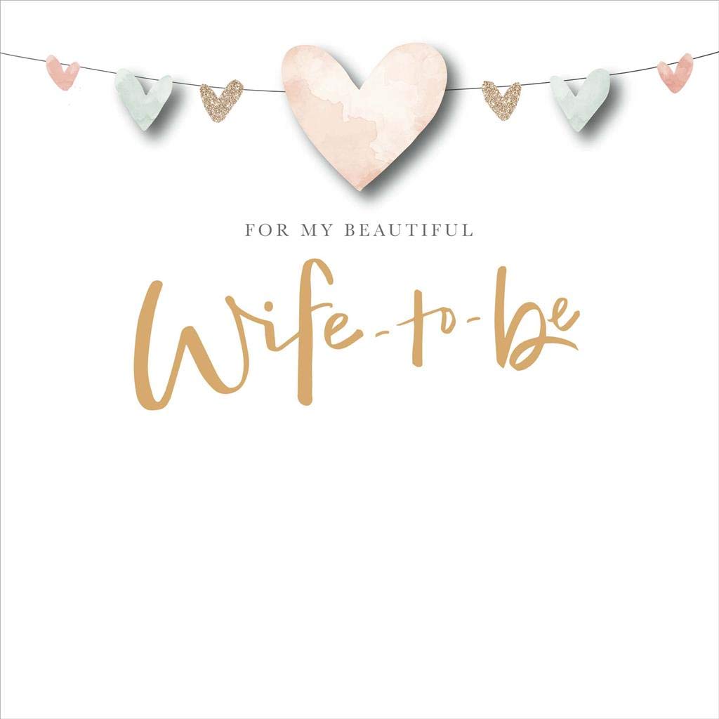 Carlton for My Beautiful Wife to Be Engagement Card