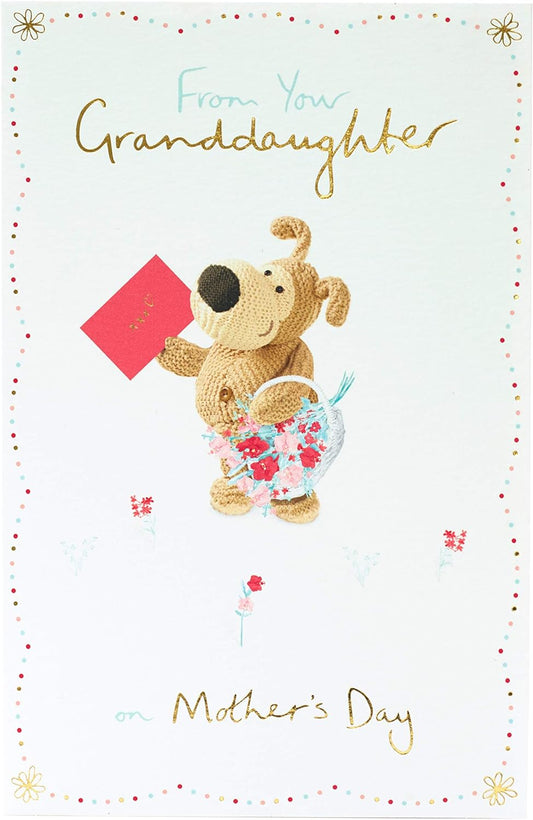 Boofle Foil Finished Mother's Day Card From Granddaughter