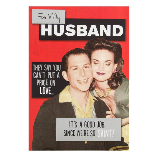 For Husband 'Put A Price On Love' Valentine's Day Card