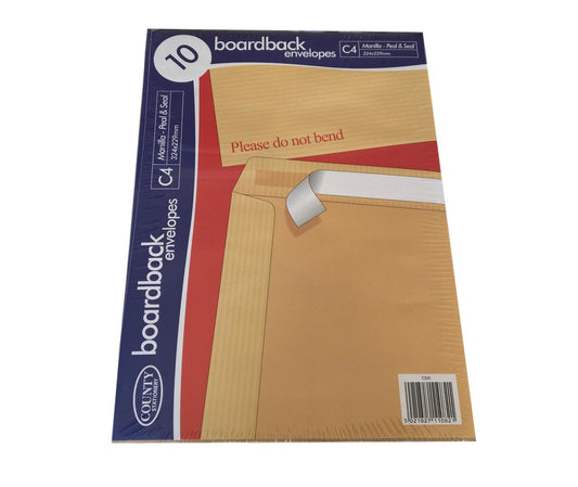 Pack of 10 C4 Board Back Envelopes