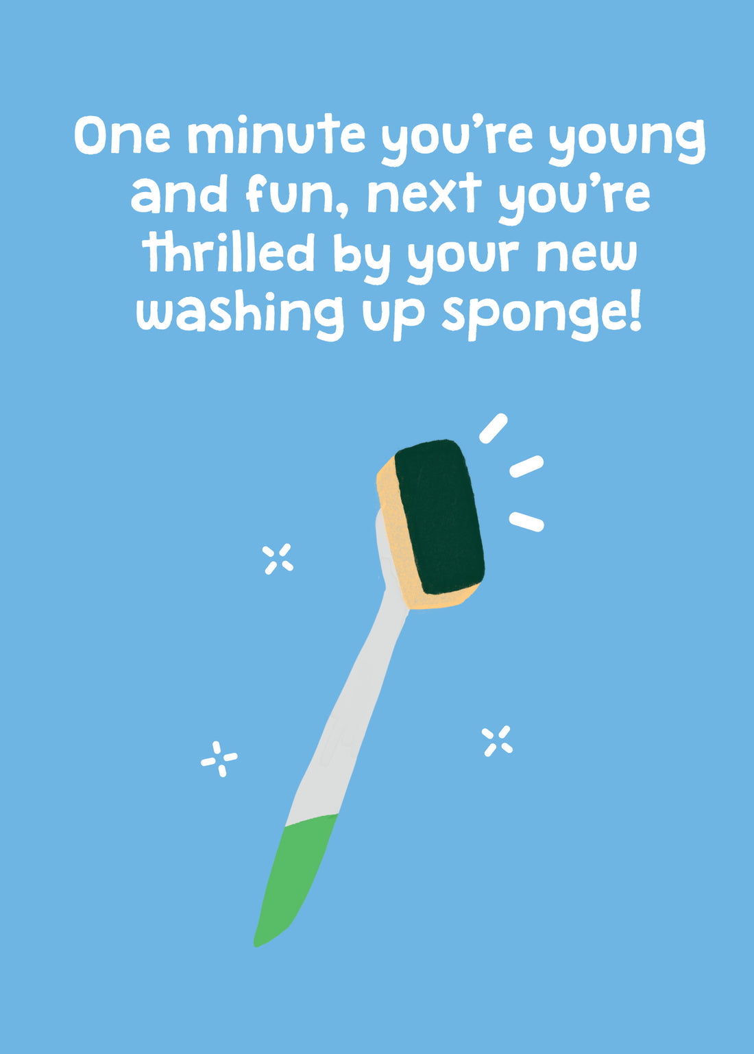 New Washing Up Sponge Squeaky Clean Fun! Birthday Card– Shop Inc