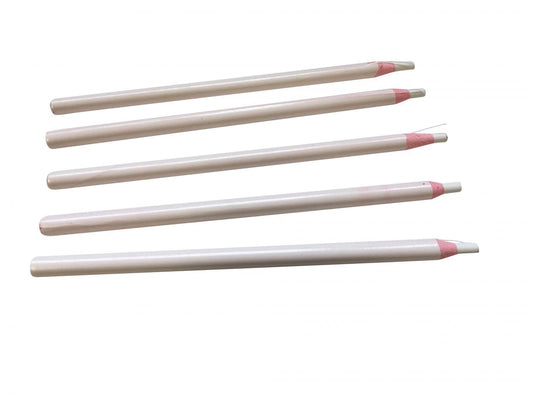 Pack of 12 White Chinagraph Pencils by Janrax - Peel Off China Markers