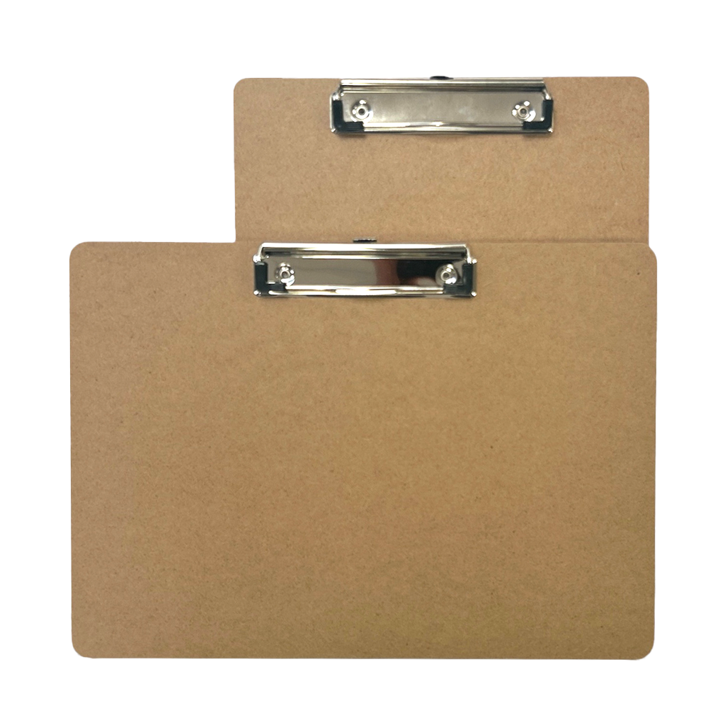 Pack of 24 A4 Wooden Clipboards – Portrait & Landscape Orientation