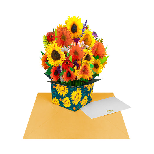 Bloom Box Sunflower Radiance 3D Pop Up Greeting Card