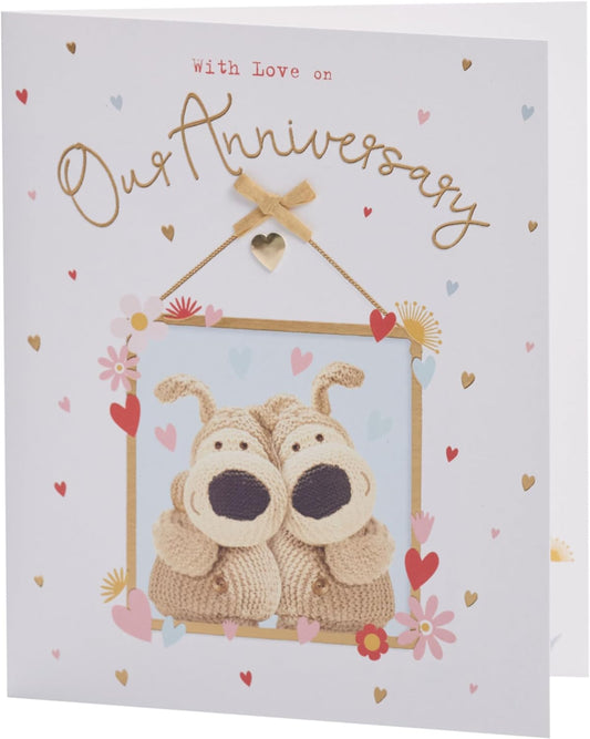 Boofle with Hear Gem Partner Anniversary Card
