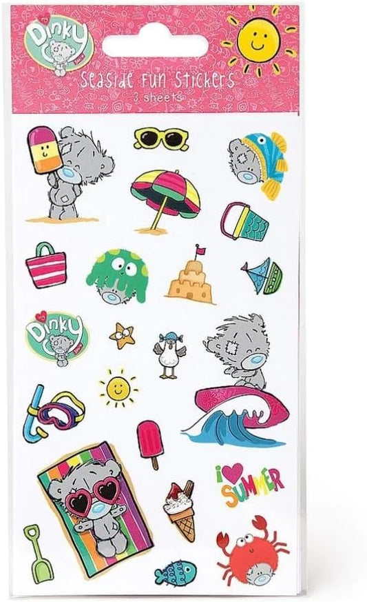 Me to You My Dinky Bear Seaside Sticker Pack-3 Sheets
