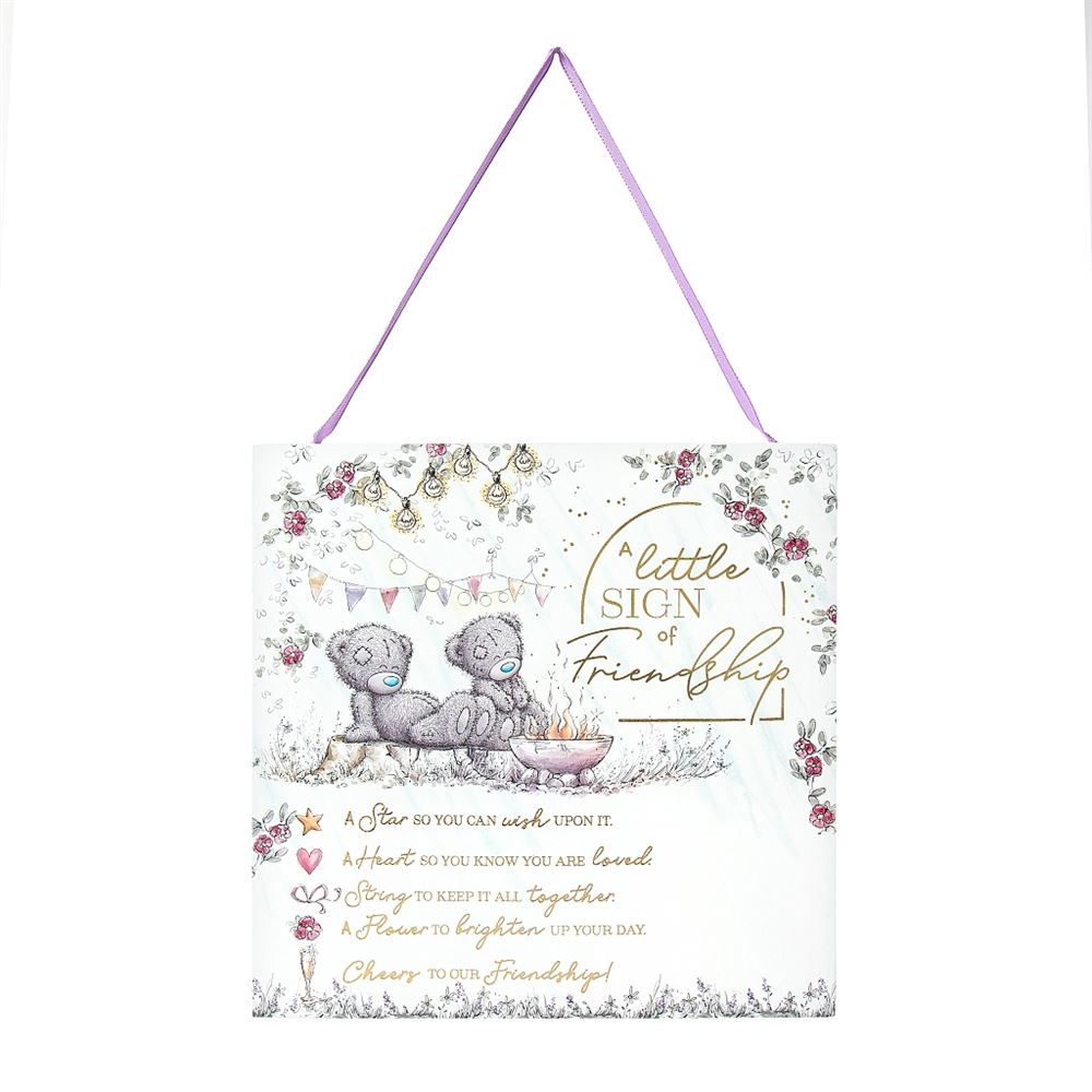 Me to You Tatty Teddy 'Little Sign' Friendship Plaque Official Signature Collection