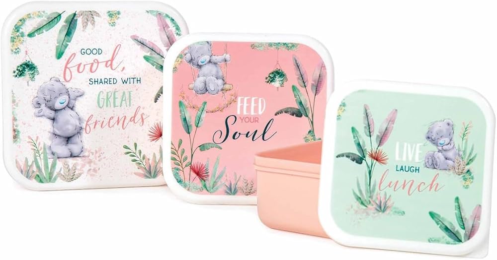 Me To You Bear Lunch Box Plastic 600 ml Set Of 3