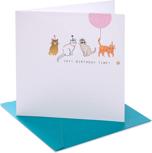 Party Cats Design Birthday Card