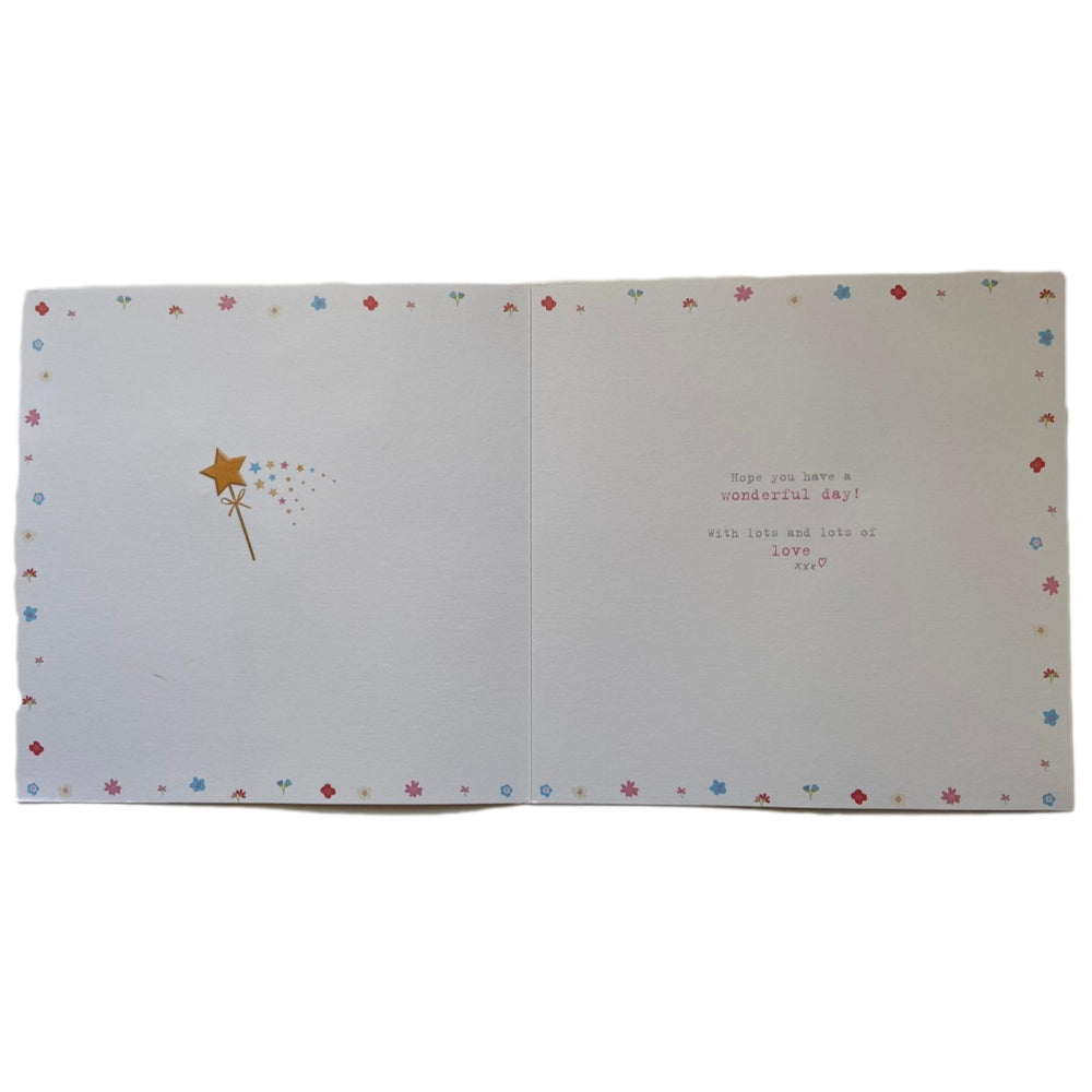 Handmade Birthday Card Boofle holding Star 