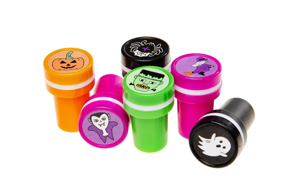 Pack of 24 Halloween Stamps - Party Bags Rewards Crafting Activities