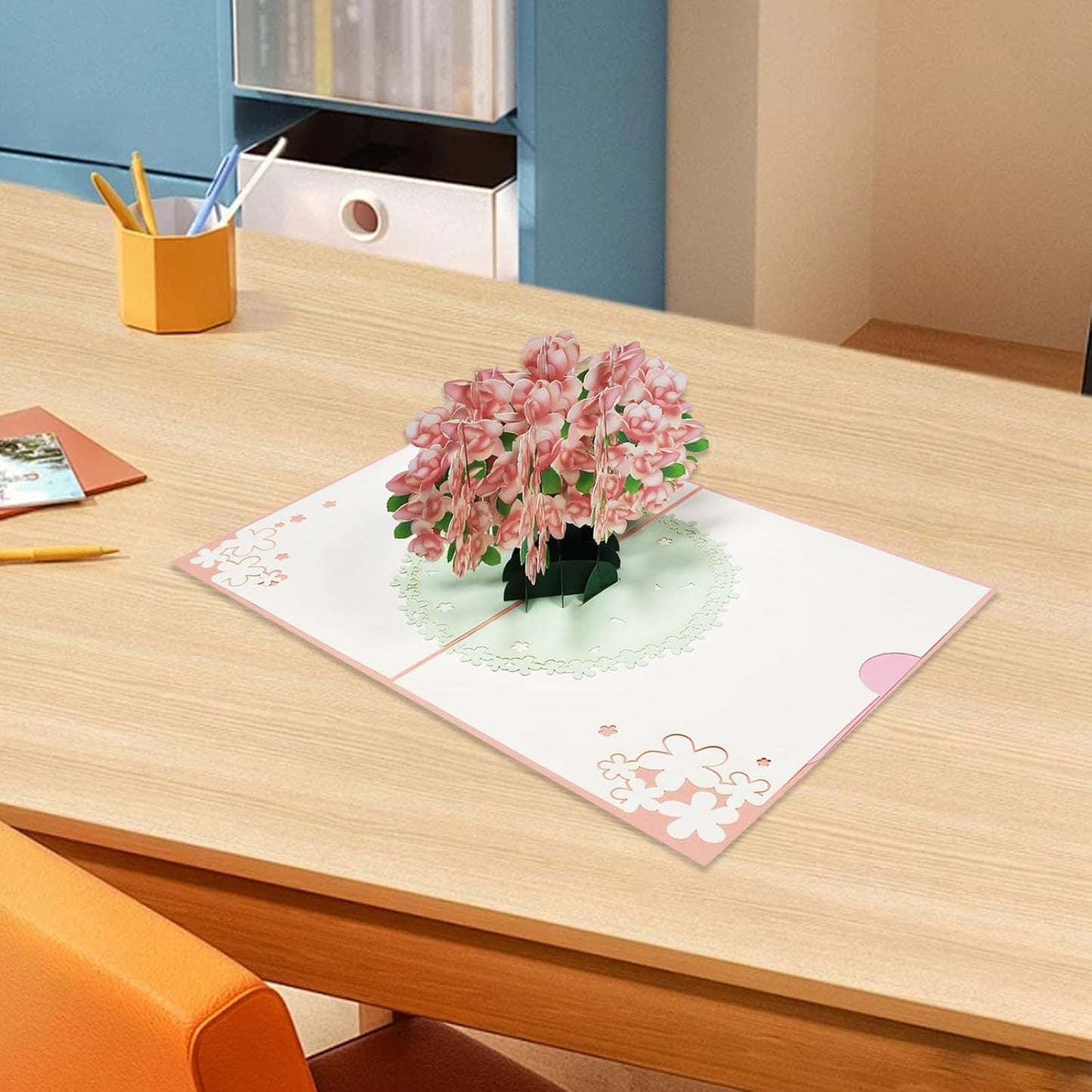 Magnolia Blossom 3D Pop Up Greeting Card - Mother's Day Anniversary Birthday Get Well