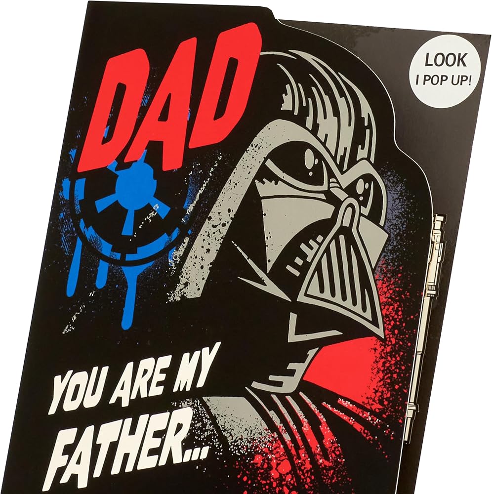 Darth Vader Pop Up Design For Dad Father's Day Card